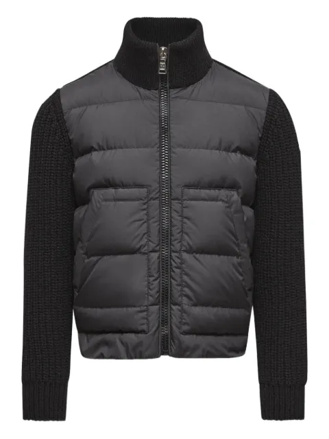 Moncler Enfant knitted-panel puffer jacket