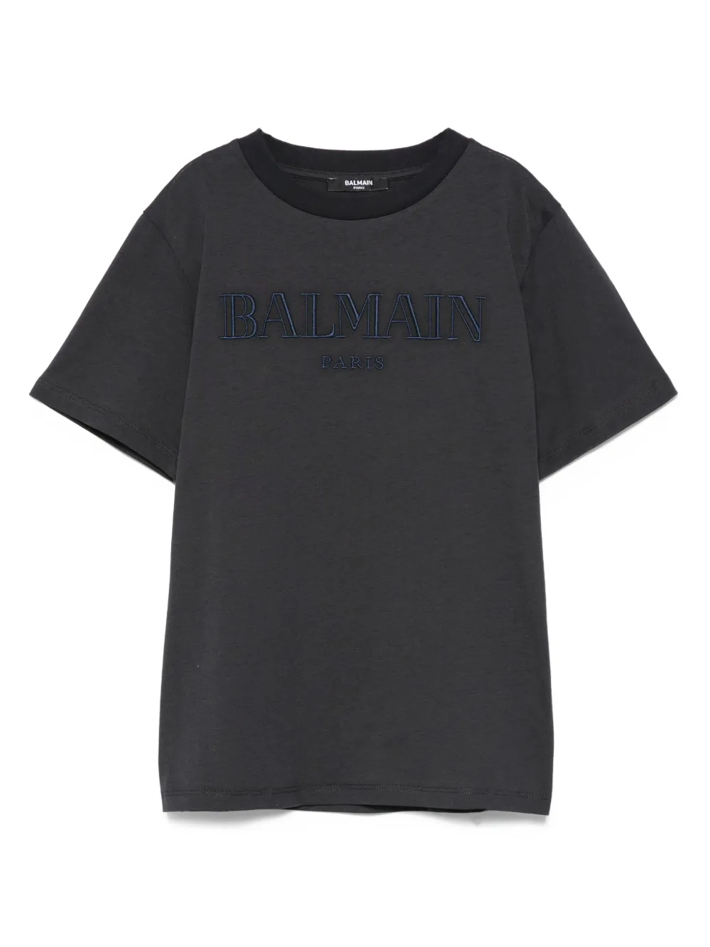 Balmain Kids T-shirt met geborduurd logo Blauw