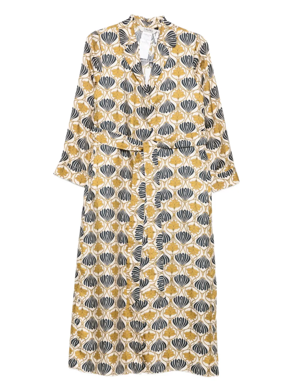 Max Mara  belted silk dress | Neutrals | Image 1