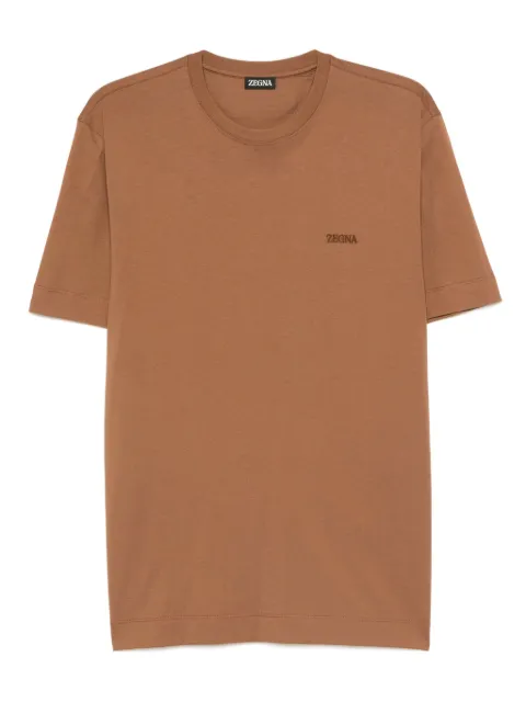 Zegna logo-embroidered T-shirt 