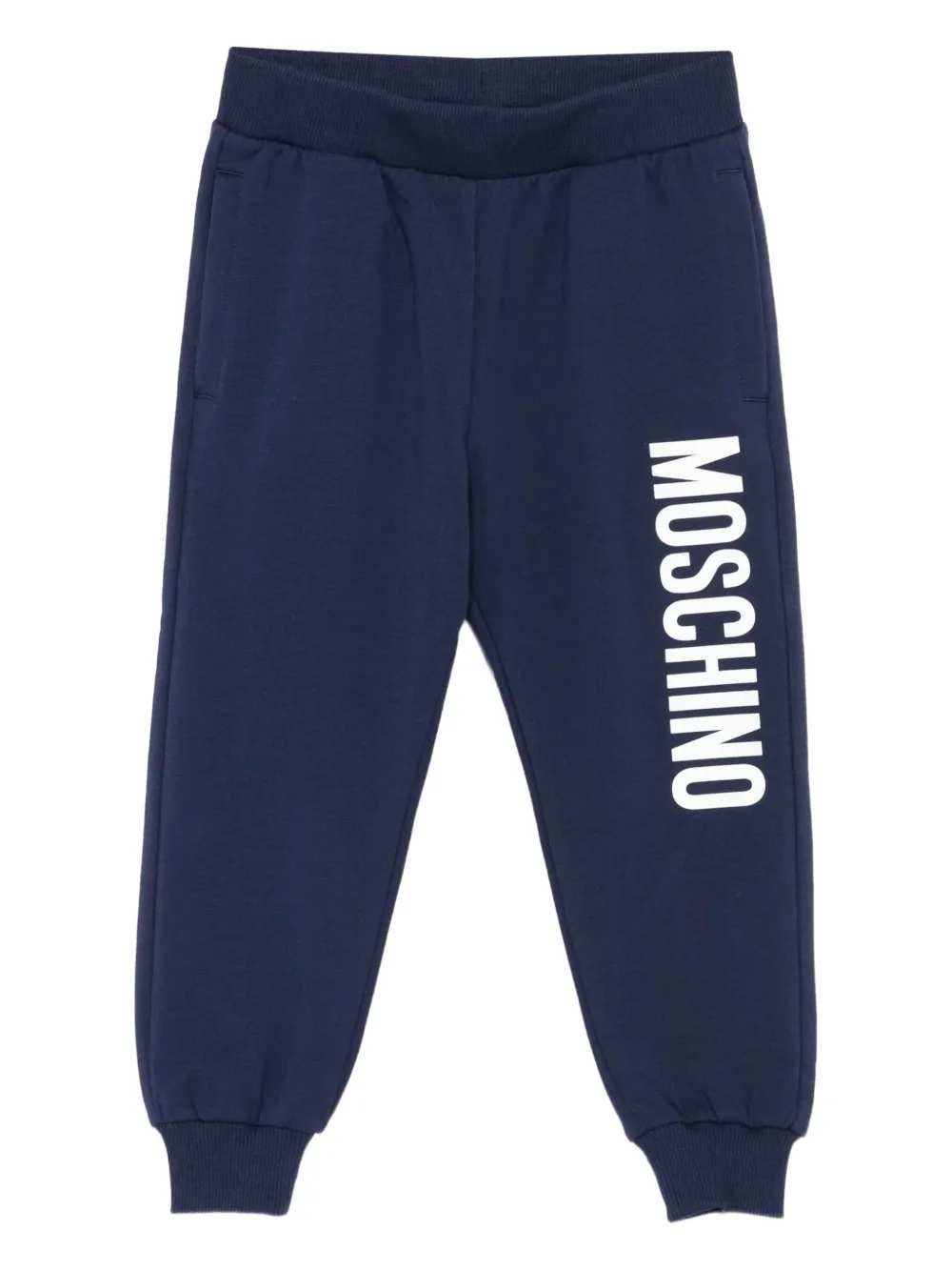 Moschino Kids' Logo-detail Track Pants In Blue