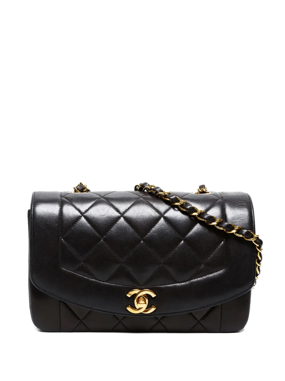 CHANEL Pre-Owned 1991-1994 ミニ ダイアナ ショルダーバッグ - ブラック CHANEL Pre-Owned 1991-1994 ミニ ダイアナ ショルダーバッグ - ブラック