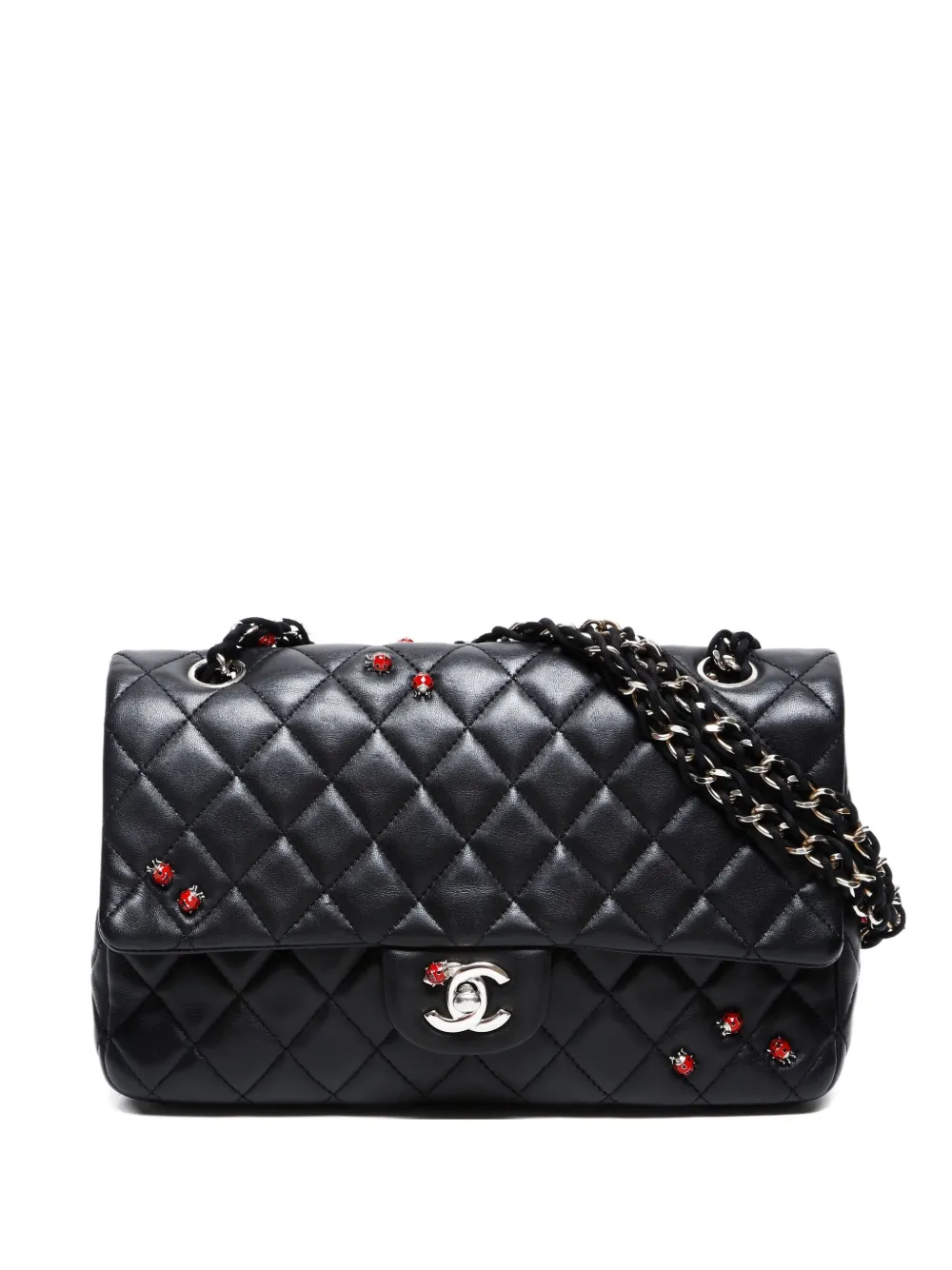 CHANEL Pre-Owned 2010-2011 Classic Lady Bug shoulder bag - ブラック CHANEL Pre-Owned 2010-2011 Classic Lady Bug shoulder bag - ブラック