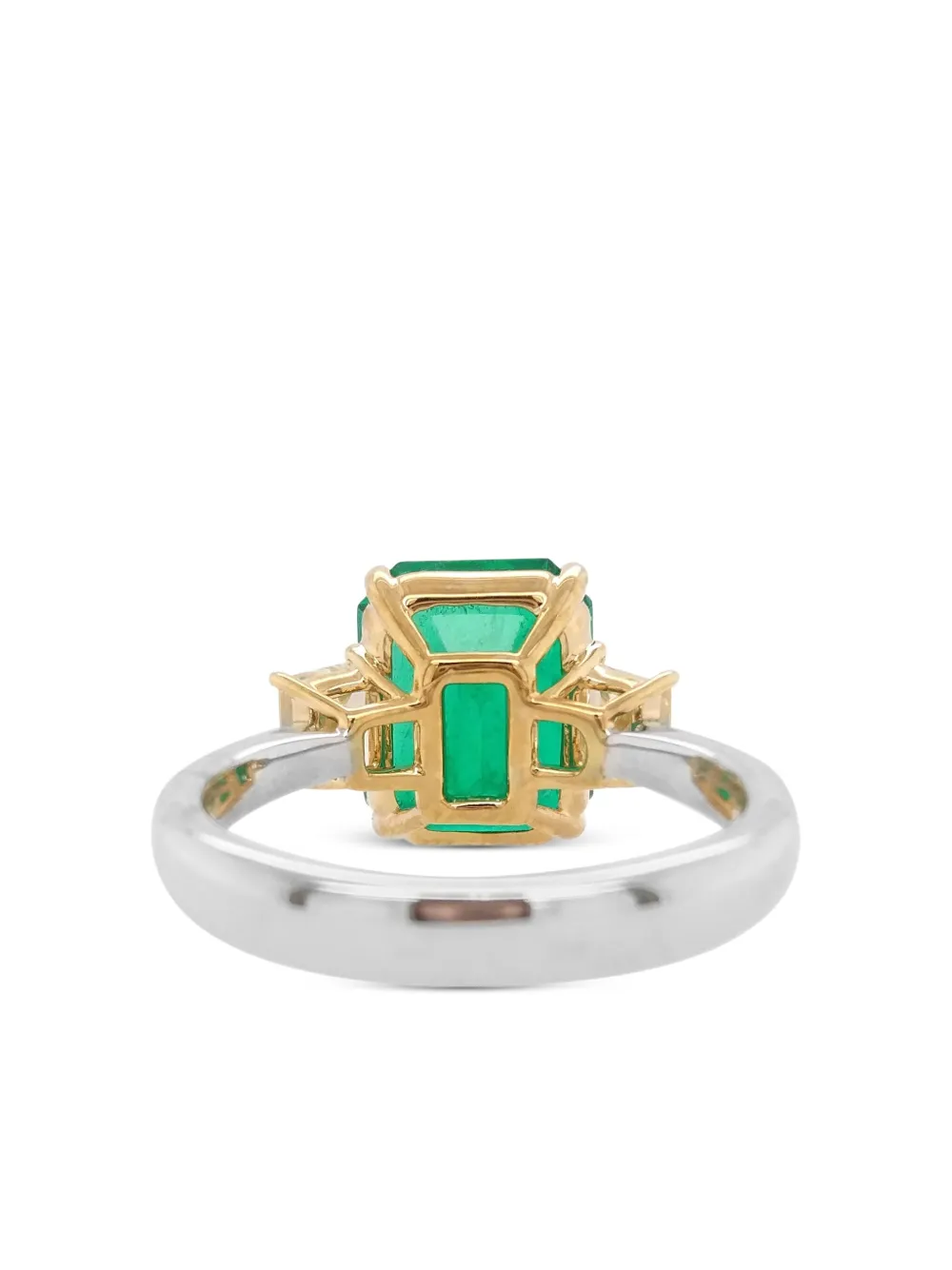 HYT Jewelry 18K white gold emerald and diamond ring | Image 2