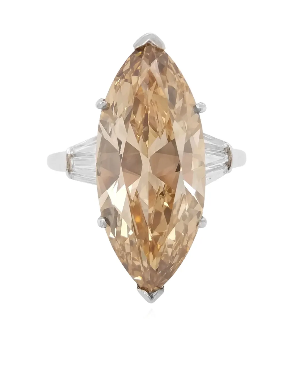 HYT Jewelry platinum marquise-diamond ring - シルバートーン HYT Jewelry platinum marquise-diamond ring - シルバートーン