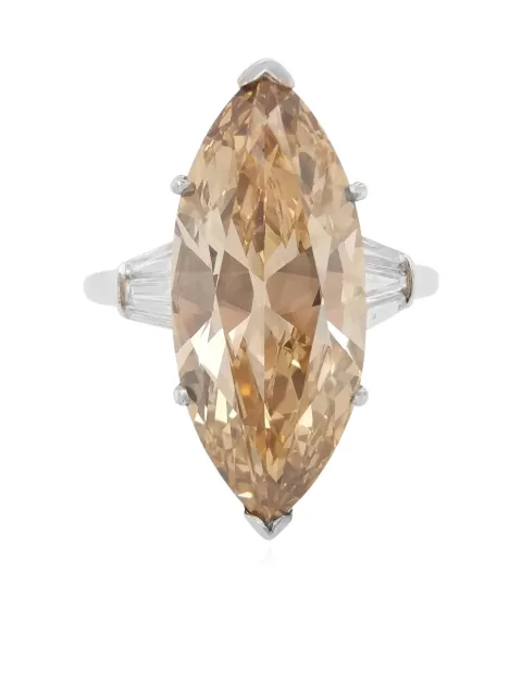 HYT Jewelry platinum marquise-diamond ring