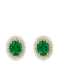 HYT Jewelry 18K white gold emerald and diamond earrings - Silver