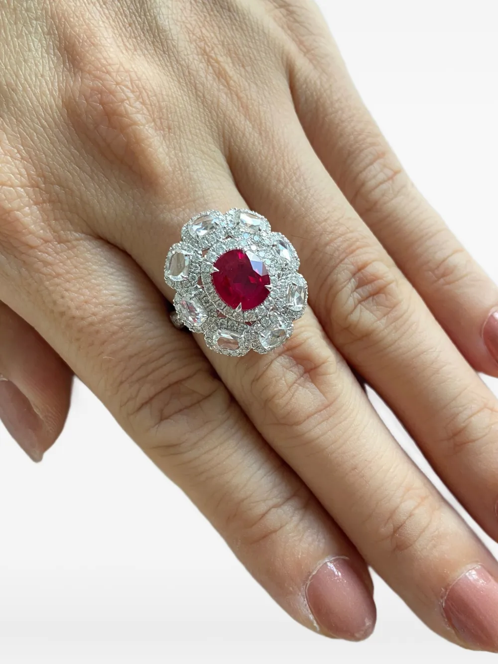HYT Jewelry 18K white gold ruby and diamond ring | Image 2