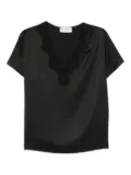 ERMANNO FIRENZE lace-insert blouse - Black