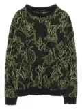 Louis Vuitton Pre-Owned 2000s intarsia-knit sweater - Black