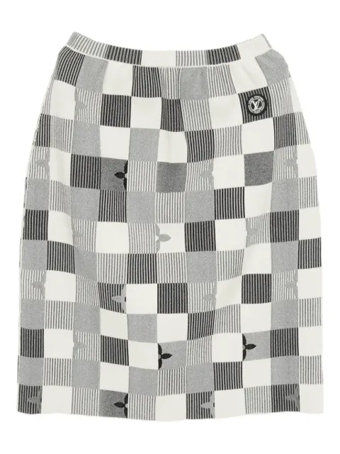 Louis Vuitton Pre-Owned 2020s pop monogram knitted skirt