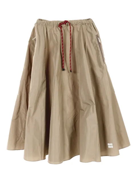 Miu Miu Pre-Owned 2010s drawstring-hem skirt