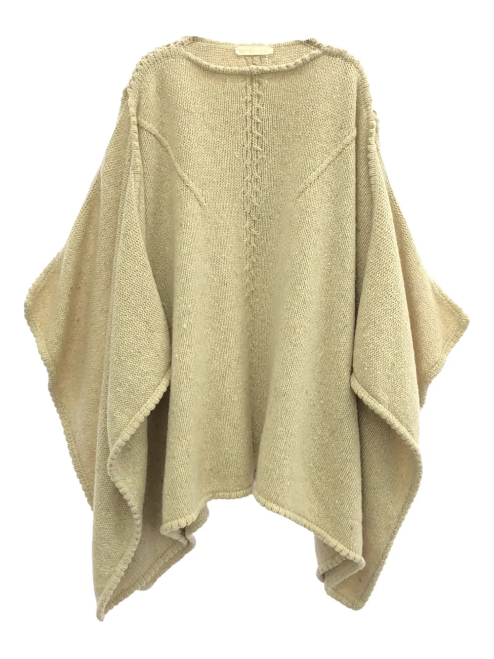 2000s cable-knit poncho top