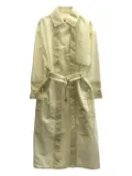 Hermès Pre-Owned 2000s cotton belted coat - White