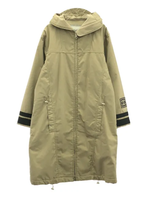 CHANEL Pre-Owned 00s logo sleeve coat