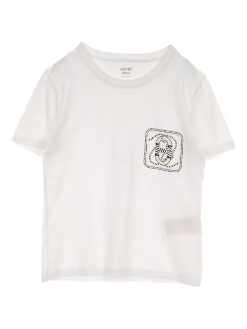 Hermès Pre-Owned 2000s graphic-print cotton T-shirt