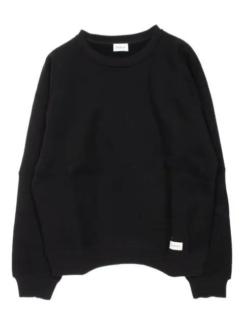 Saint Laurent Pre-Owned 2000s crew-neck logo-patch sweatshirt