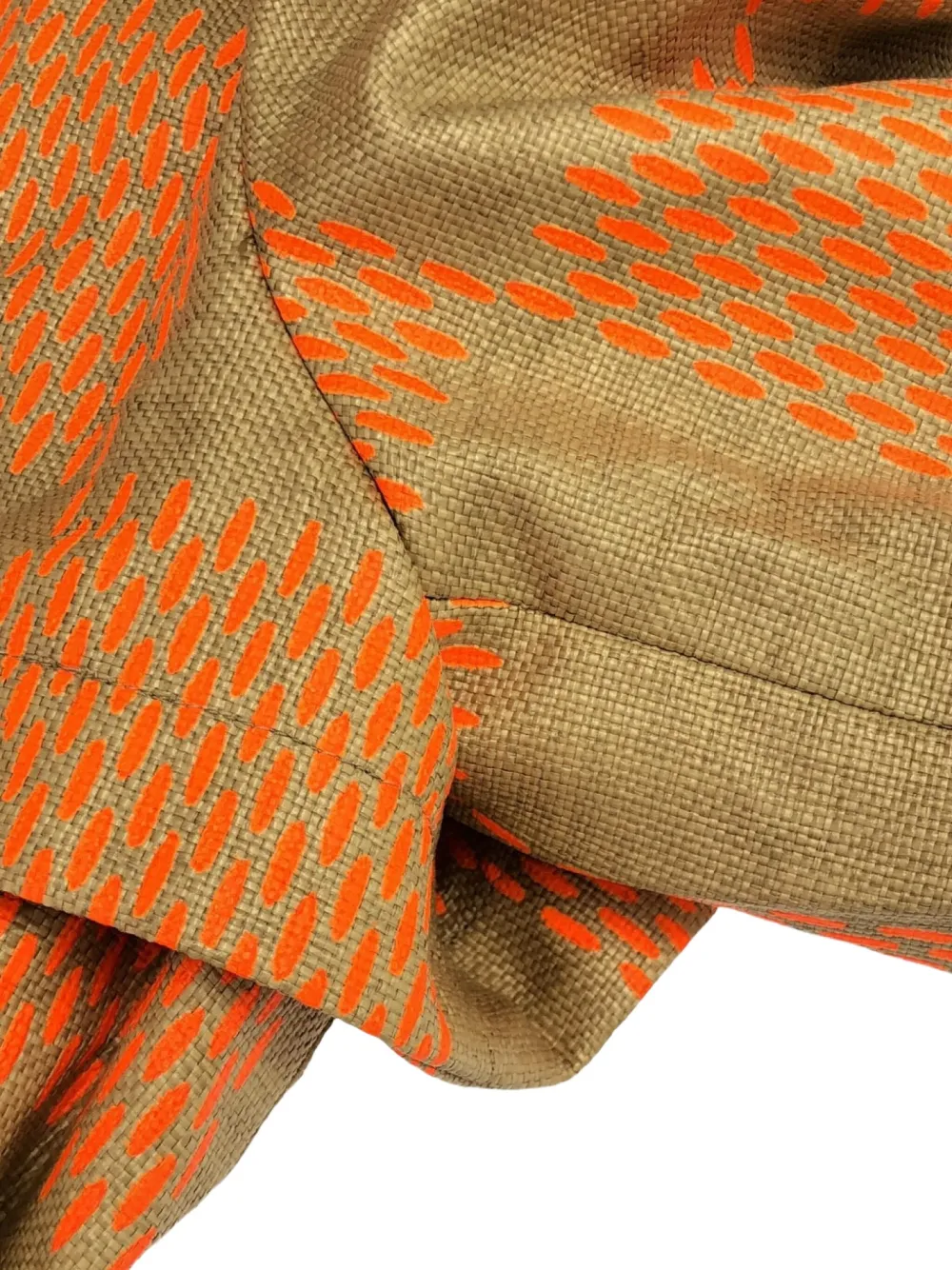 Pre-owned Louis Vuitton 2010s Check-pattern Coat In Orange
