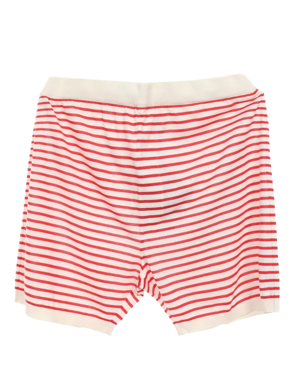 2020s striped silk-cotton shorts