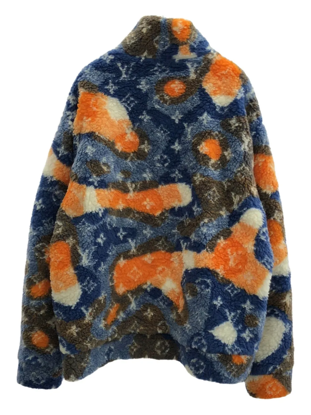 Louis Vuitton Pre-Owned 2010s モノグラム フリースジャケット - ブルー Louis Vuitton Pre-Owned 2010s モノグラム フリースジャケット - ブルー