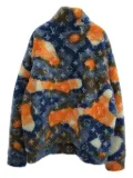 Louis Vuitton Pre-Owned 2010s Monogram-pattern fleece jacket - Blue