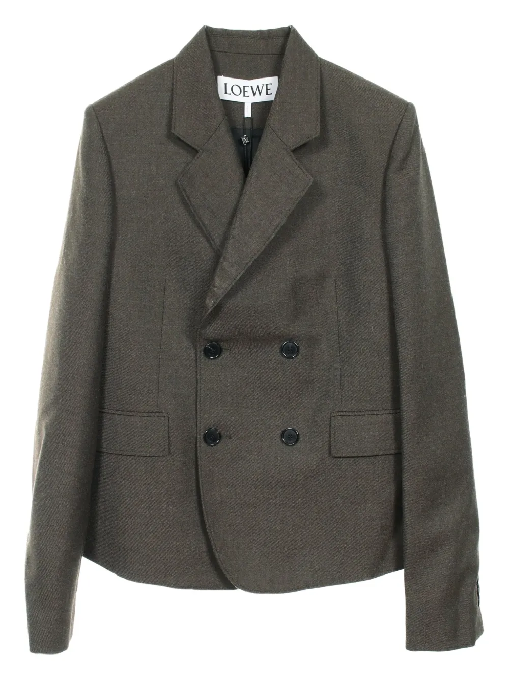 Pre-owned Loewe 2020 Double-breasted Blazer In Green