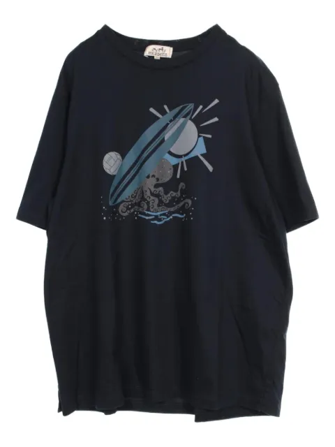 Hermès Pre-Owned 00s Octopus Surfboard T-shirt