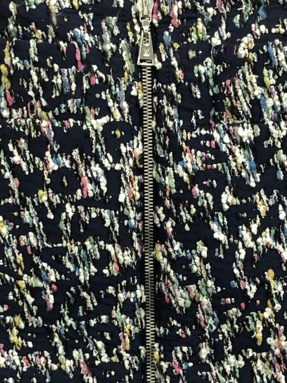 Pre-owned Louis Vuitton 2010 Tweed Skirt In Black