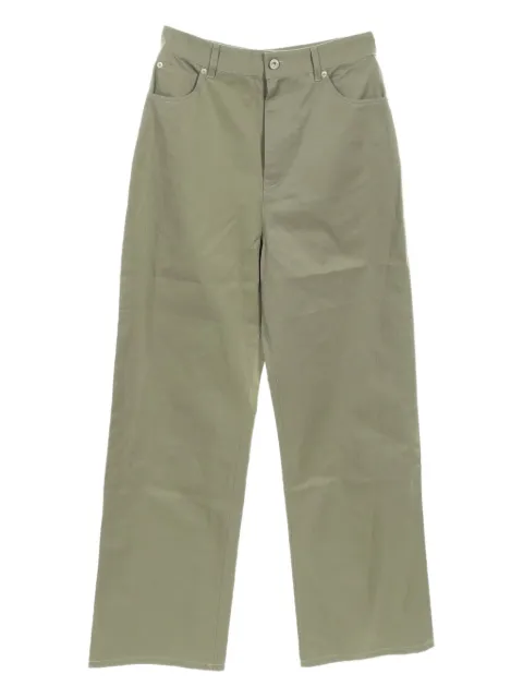 Loewe Pre-Owned 20s high waist leather detail trousers