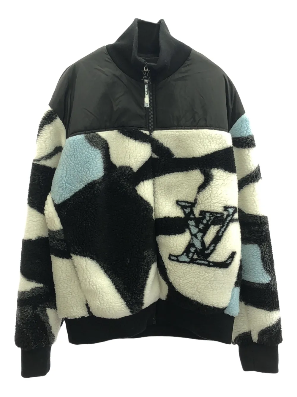 Louis Vuitton Pre-Owned 2010 patterned fleece jacket | Black | Image 1