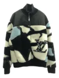 Louis Vuitton Pre-Owned 2010 patterned fleece jacket - Black