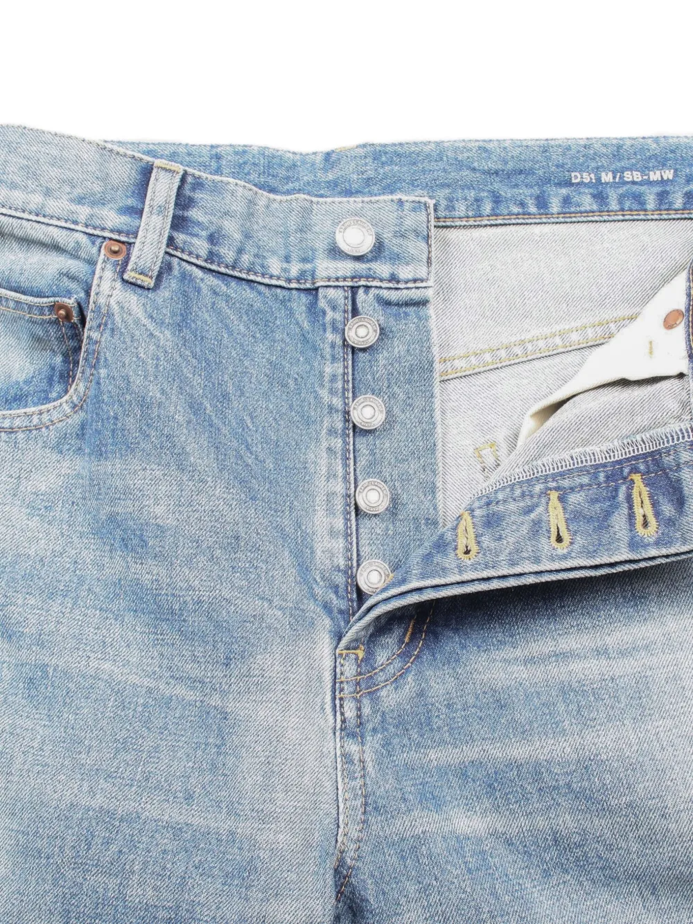 Pre-owned Saint Laurent 2020s Stonewashed Jeans In Blue