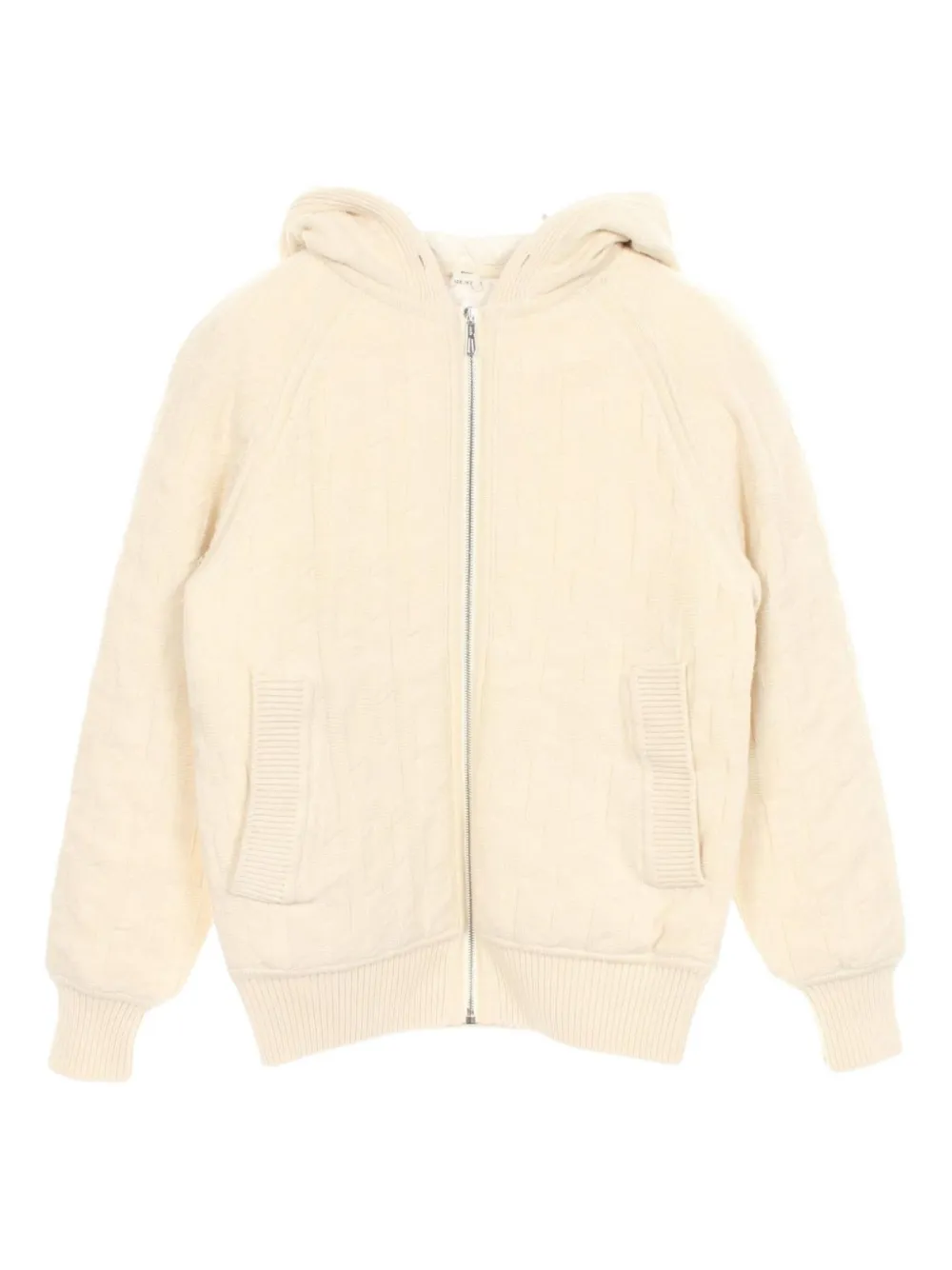 Pre-owned Hermes Monogram Quilted Jacket In Neutral
