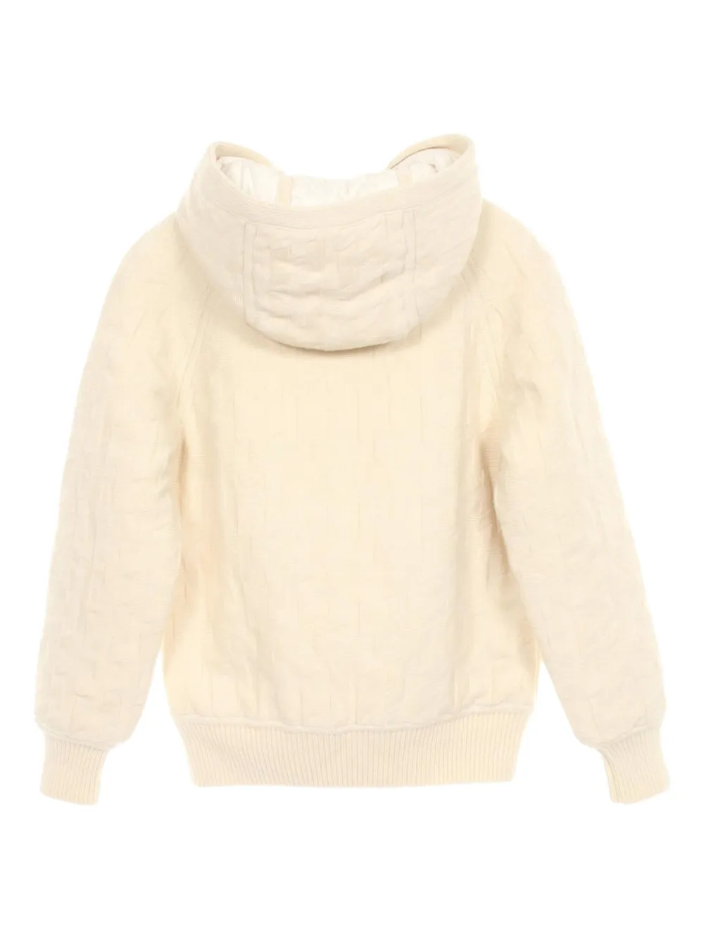 Pre-owned Hermes Monogram Quilted Jacket In Neutral
