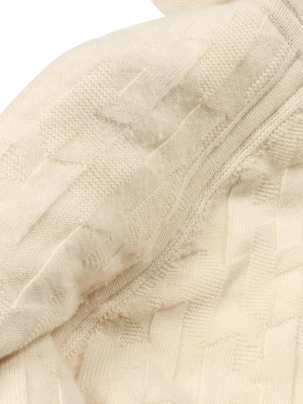 Pre-owned Hermes Monogram Quilted Jacket In Neutral