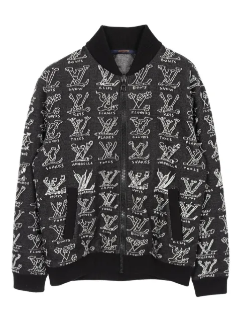 Louis Vuitton Pre-Owned chamarra con motivo de caricatura en jacquard 2010