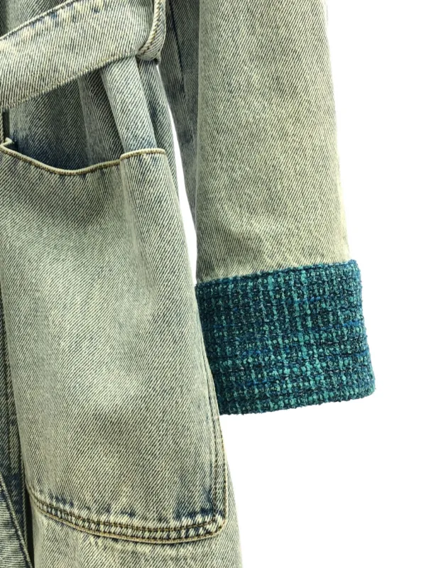 Chanelデニムのコート CHANEL Pre-Owned 2000s デニムコート | ブルー