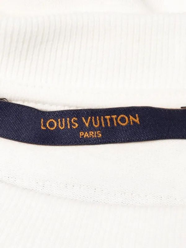 Louis Vuitton Pre-Owned 2000 LV Spread-embroidered T-shirt