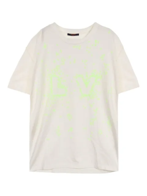 Louis Vuitton Pre-Owned 2000 LV Spread-embroidered T-shirt