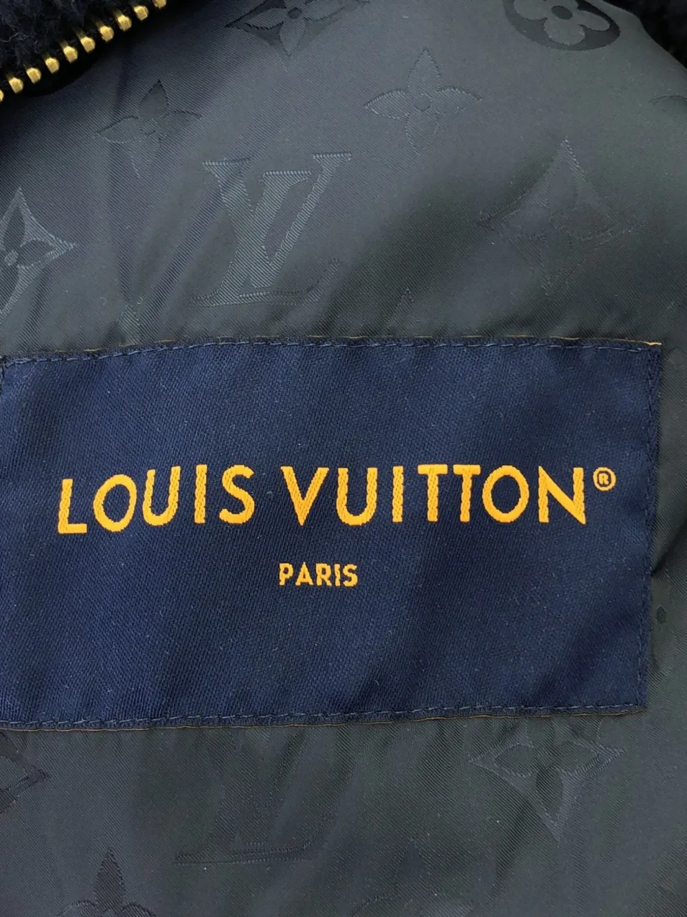 Pre-owned Louis Vuitton 2010s Monogram Fleece Jacket In Blue