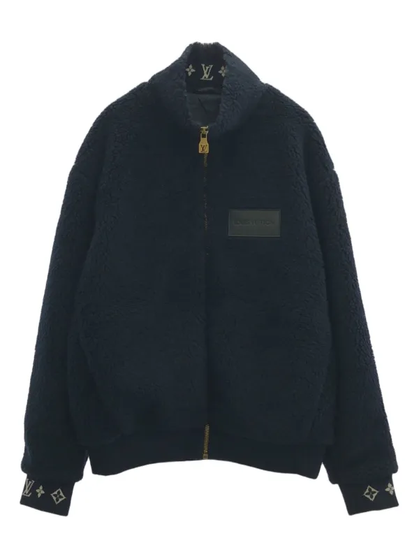 LOUIS VUITTON LVSEモノグラムフリースジャケット Louis Vuitton Pre-Owned 2010s Monogram Fleece Jacket | Blue