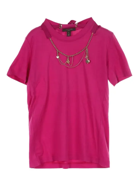 Louis Vuitton Pre-Owned 2010s chain-embellished t-shirt