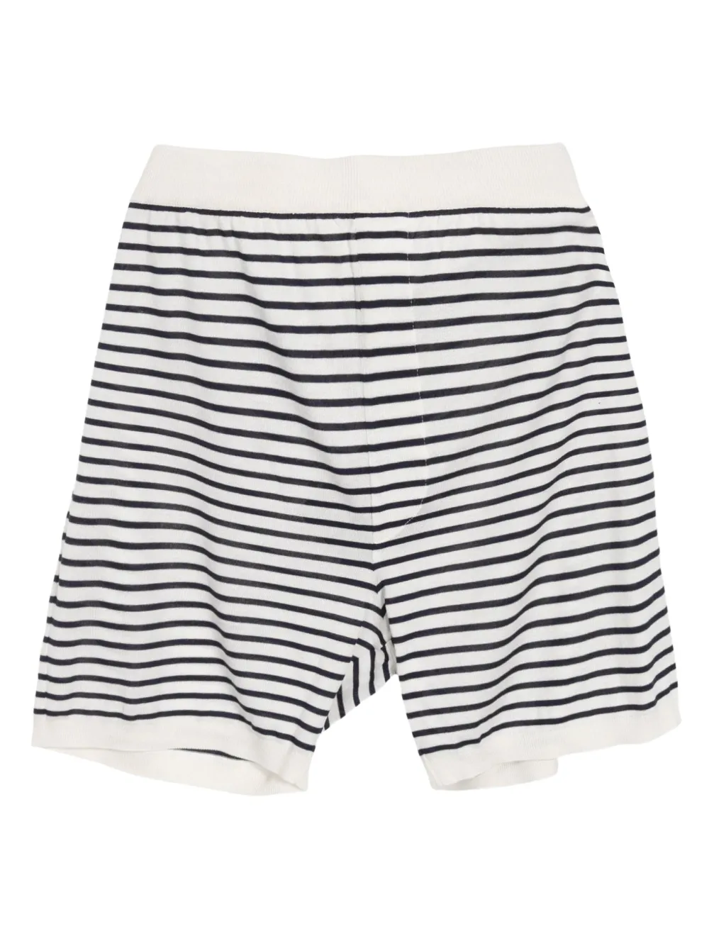 2020s striped silk-cotton shorts