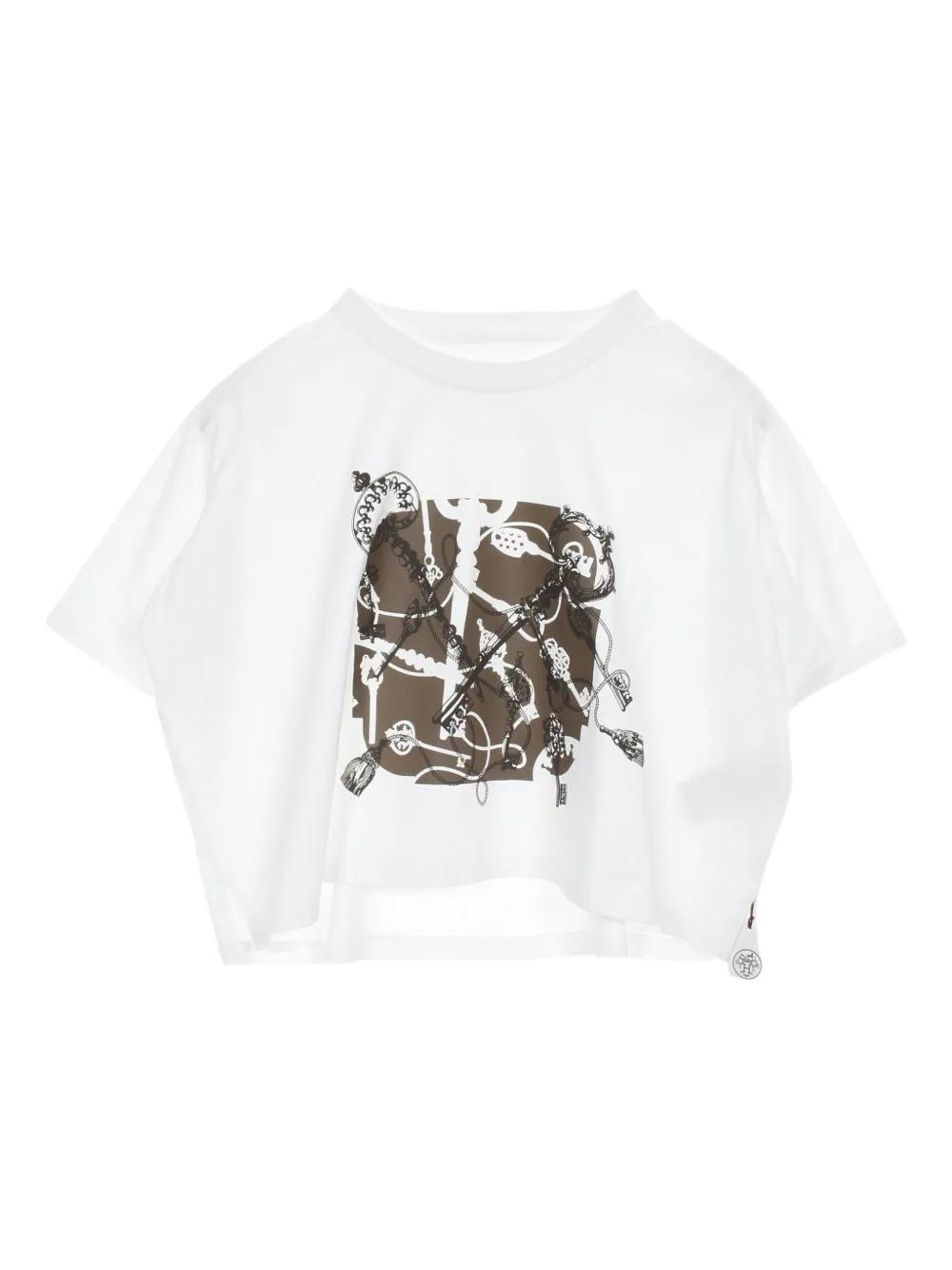 2020 printed cropped T-shirt
