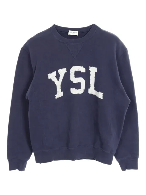 Saint Laurent Pre-Owned 2010 logo-intarsia jumper