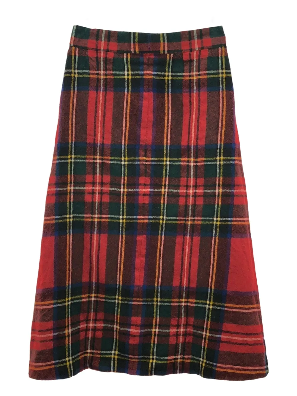 Comme Des Garçons Pre-Owned 2000s geruite wollen rok - Rood