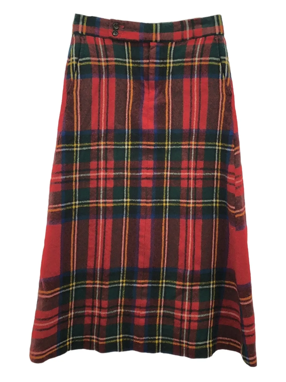 2000s plaid wool skirt
