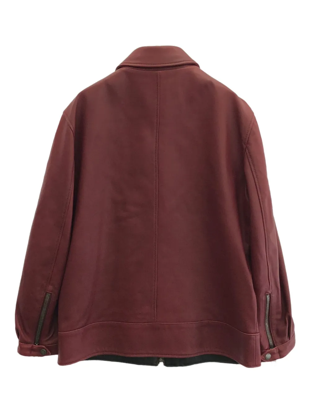 Pre-owned Dolce & Gabbana 2000s Multiple-pockets Lambskin Jacket In Red