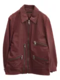 Dolce & Gabbana Pre-Owned 2000s multiple-pockets lambskin jacket - Red
