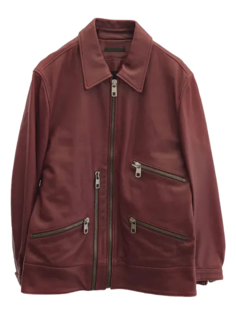 Dolce & Gabbana Pre-Owned 2000's 멀티플 포켓 램스킨 재킷